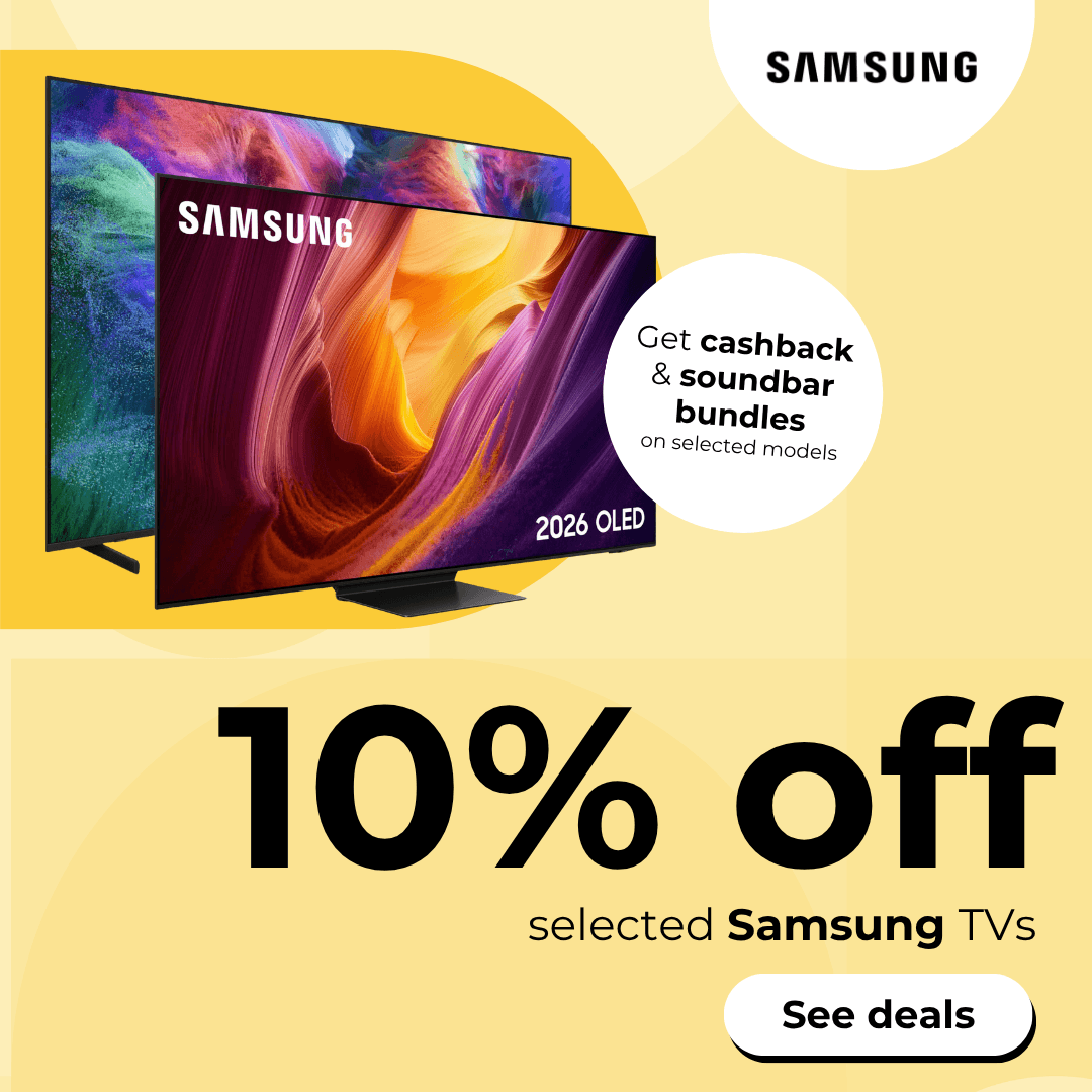 10% off selected Samsung TVs